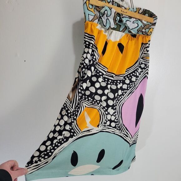 Diane Von Furstenberg Silk Groovy Strapless Dress - Picture 8 of 14